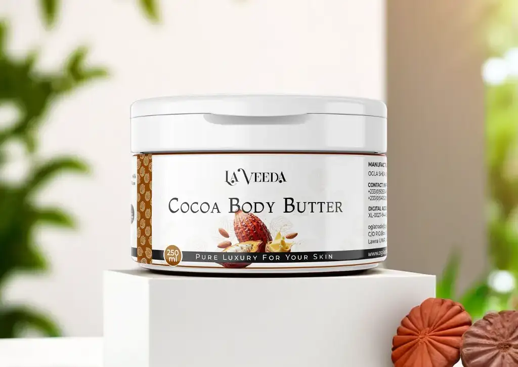 Cocoa + Shea butter packaging design